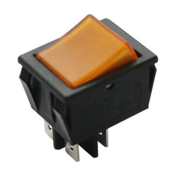 INTERRUPTOR LUMINOSO AMBAR FASTON