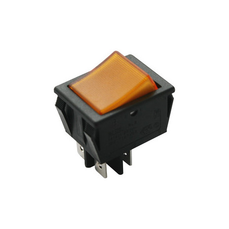 INTERRUPTOR LUMINOSO AMBAR FASTON