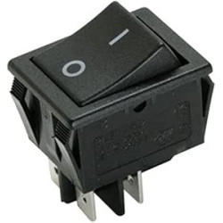 PULSADOR BIPOLAR NEGRO FASTON OFF-  ON  16A