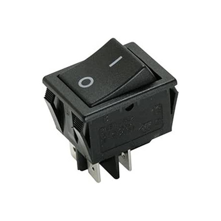 PULSADOR BIPOLAR NEGRO FASTON OFF-  ON  16A