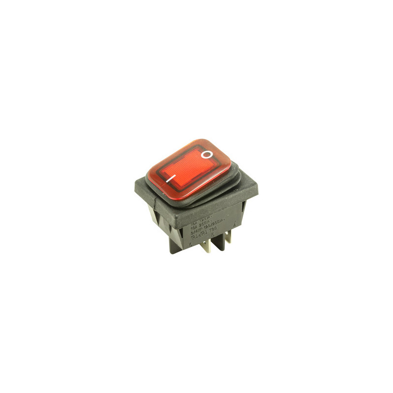 INTERRUPTOR LUMINOSO ROJO ESTANCO