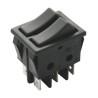 INTERRUPTOR DOBLE TECLA UNIPOLAR NEGRO
