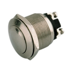 PULSADOR ANTI-VANDALICO CROMADO Ø22mm