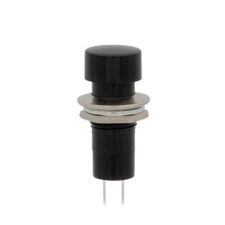 PULSADOR NORMALMENTE CERRADO 125V 3A NEGRO
