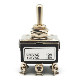 INTERRUPTOR 6 PINES ON-OFF-ON 10A 250V