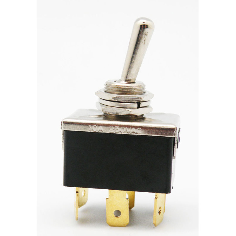 INTERRUPTOR 6 FASTON DPDT 250V 15A ON-ON