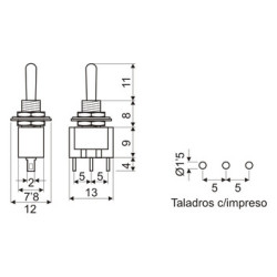 INTERRUPTOR PALANCA 1C ON-ON
