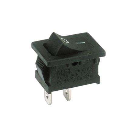 PULSADOR UNIPOLAR NEGRO OFF-ON 10A