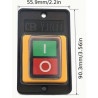 INTERRUPTOR DE BOTON ON/OFF 10A 220V/380V
