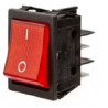 INTERRUPTOR LUMINOSO BIPOLAR 4 FAST-ON ROJO 230V