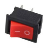 INTERRUPTOR LUMINOSO BIPOLAR 4 FAST-ON ROJO 230V