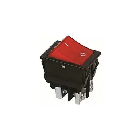 INTERRUPTOR BIP N/ROJO  ATORNILLABLE
