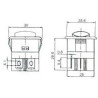 INTERRUPTOR BASCUILANTE LUMINOSO 250V TECLA ROJA