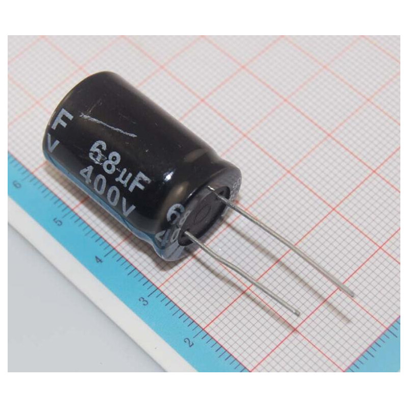 CONDENSADOR ELECTROLITICO 68µF 400VDC 105º CONDENSADOR ELECTROLITICO 68µF 400VDC 105º