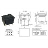 INTERRUPTOR BASC  EMP  16A/250VAC DP3T ON-OFF-ON