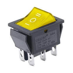 INTERRUPTOR BASC EMP ON-ON 15A/250V AMARILLO