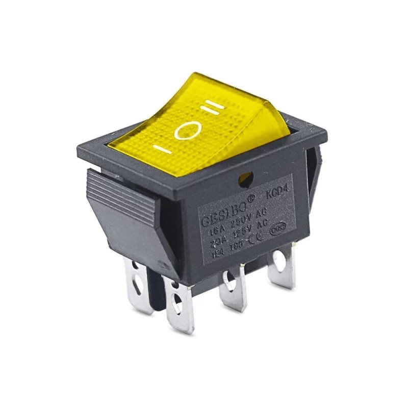 INTERRUPTOR BASC EMP ON-ON 15A/250V AMARILLO INTERRUPTOR BASC EMP ON-ON 15A/250V AMARILLO