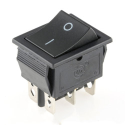 INTERRUPTOR BASC EMP ON-ON 6P 15A/250V NEGRO