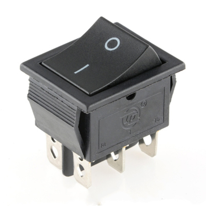 INTERRUPTOR BASC EMP ON-ON 6P 15A/250V NEGRO