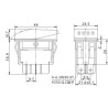INTERRUPTOR BASCULANTE 12V 20A LUMINOSO LED ROJO