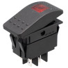 INTERRUPTOR BASCULANTE 12V 20A LUMINOSO LED ROJO