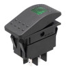 INTERRUPTOR BASCULANTE 12V 20A LUMINOSO LED VERDE