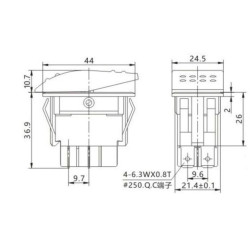 INTERRUPTOR BASCULANTE 12V 20A LUMINOSO LED VERDE