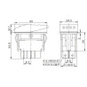 INTERRUPTOR BASCULANTE 12V 20A LUMINOSO LED VERDE
