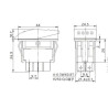 INTERRUPTOR BASCULANTE 12V 20A LUMINOSO LED AMBAR