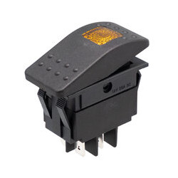 INTERRUPTOR BASCULANTE 12V 20A LUMINOSO LED AMBAR