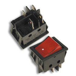INTERRUPTOR BASC EMP  ON-OFF 16A/250V ROJO