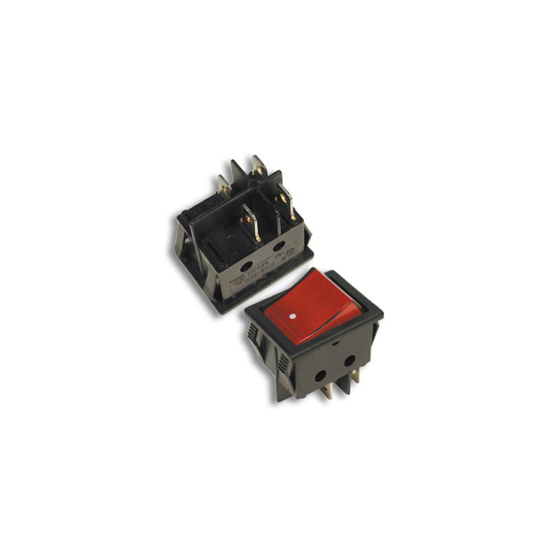 INTERRUPTOR BASC EMP  ON-OFF 16A/250V ROJO