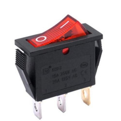 INTERRUPTOR BASC EMP  ON-OFF SPST 2POS ROJO