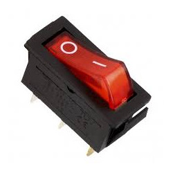 INTERRUPTOR BASC EMP  ON-OFF SPST 2POS ROJO