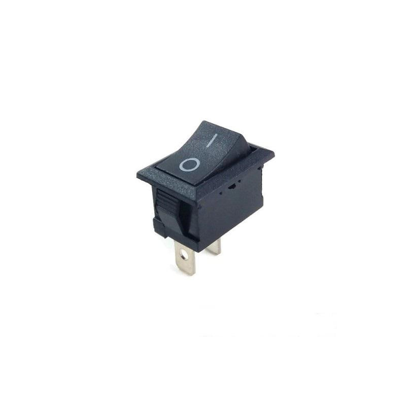 INTERRUPTOR MINI BASC  6A 19x13mm NEGRO