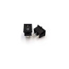 INTERRUPTOR MINI BASC  6A 19x13mm NEGRO