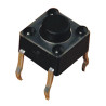 PULSADOR TACTO 6X6MM 4 PATAS DC 12V 50MA ALTO 5MM