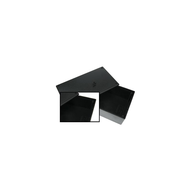 CAJA DE MONTAJE 200x110x65mm COLOR NEGRO