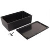 CAJA DE MONTAJE 200x110x65mm COLOR NEGRO