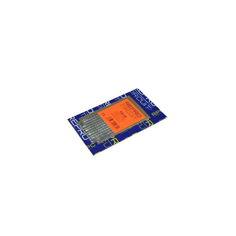 PLACA PERFORADA BAQUELITA PISTAS 67x118mm CD12 PLACA PERFORADA BAQUELITA PISTAS 67x118mm CD12