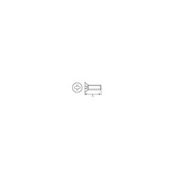 TORNILLO CON TUERCA M3x6 mm  BOLSA 25 UNIDADES 