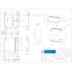 CAJA PLASTICO PP79 ABS 157x155x69mm NEGRA