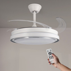 Ventilador de techo LED White Olga Ø107 cm/KIWI  CCT