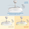 Ventilador de techo LED White Olga Ø107 cm/KIWI  CCT