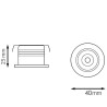 Foco Downlight LED Deep Negro Cromo 5W CCT  CCT