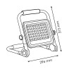 Foco proyector LED portátil con batería Laptop 30W  6000K