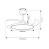 Ventilador de techo LED Paack Ø107 cm -DSC  CCT
