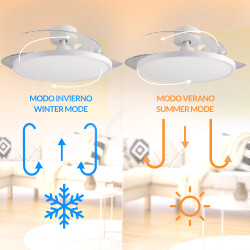 Ventilador de techo LED Paack Ø107 cm  CCT