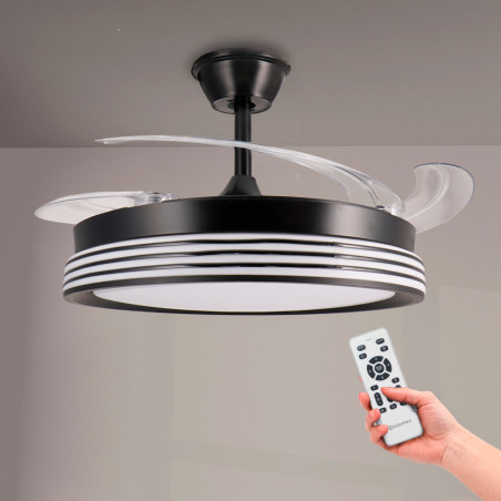 Ventilador de techo LED Black Aline Ø106 cm - DSC  CCT