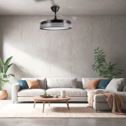 Ventilador de techo LED Black Aline Ø106 cm - DSC  CCT